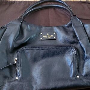 Kate Spade Baxter Street Stevie Black Leather Shoulder Bag